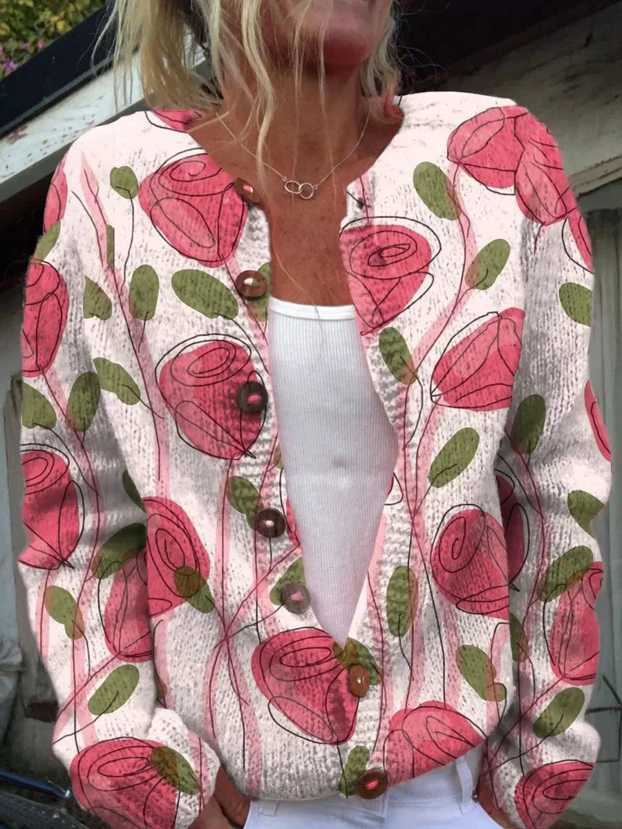 Shane™ – Pulover cu flori pentru femei