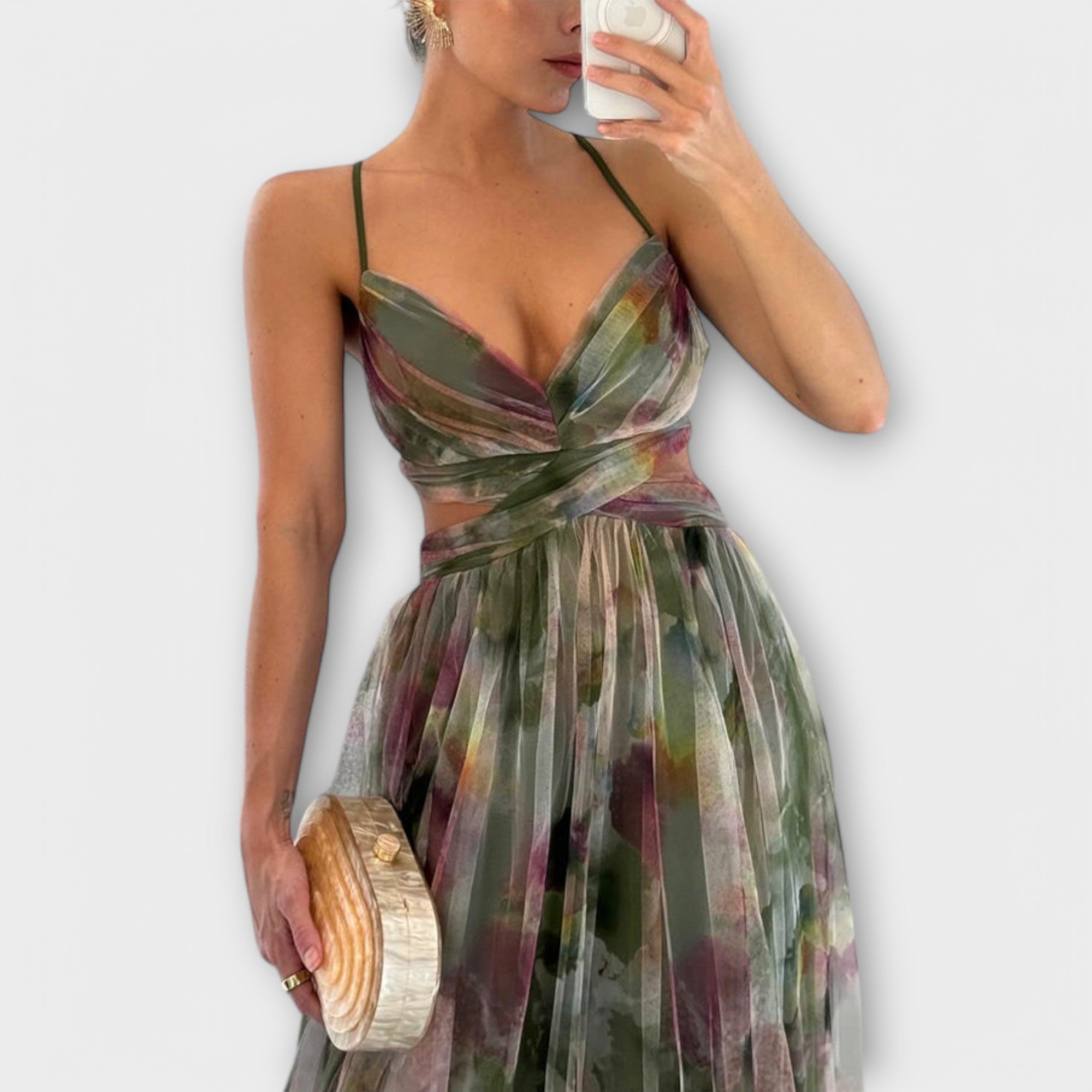 Rochie Maxid Annai din Mesh - Elegantă și Scurtă pe Corp