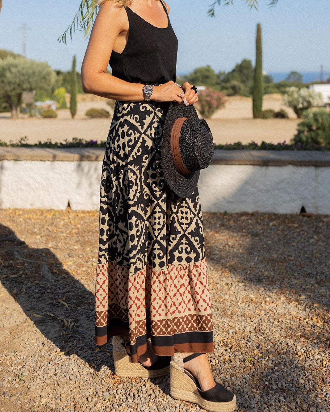 Cassey™ - Fustă în stil boho