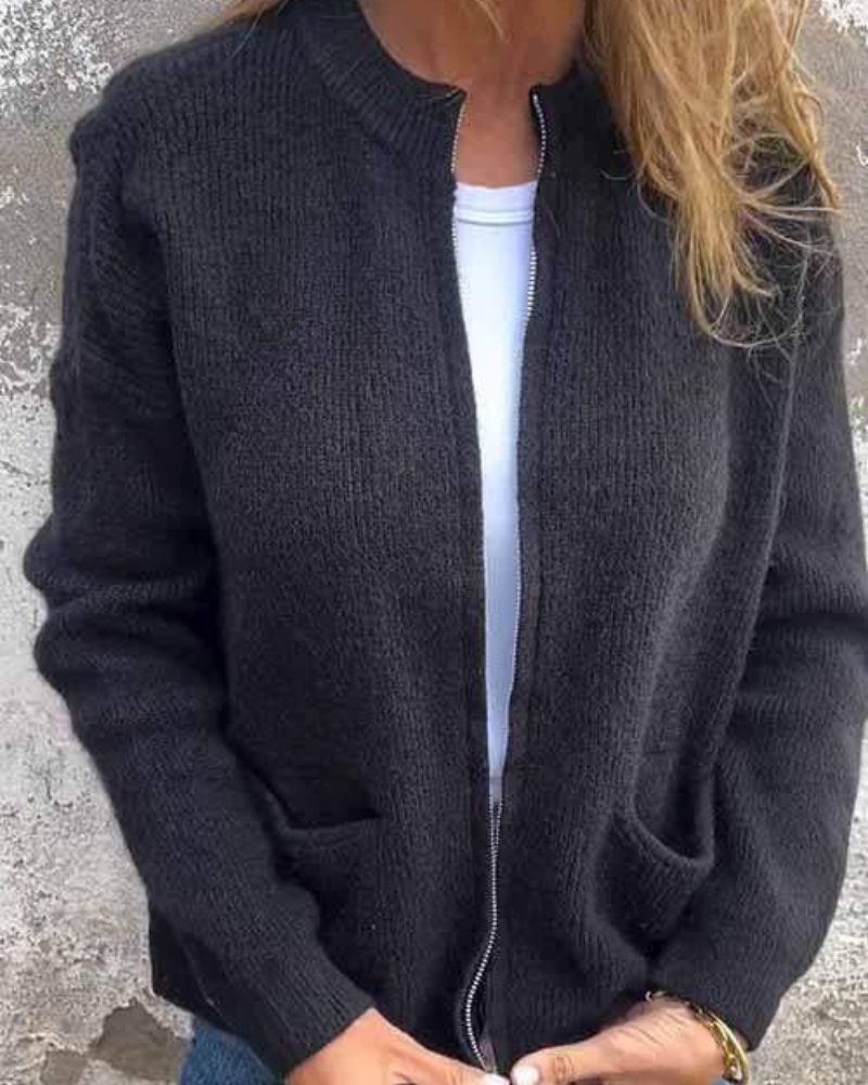 ZOYA | Cardigan de Toamnă cu Zip