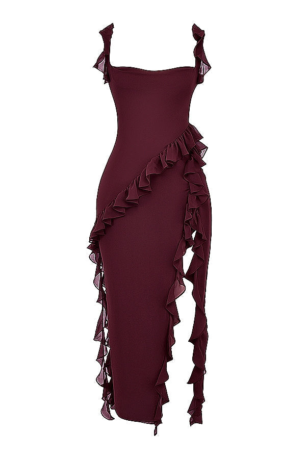 DALILA | ROCHIE LUNGĂ CU VOLANE