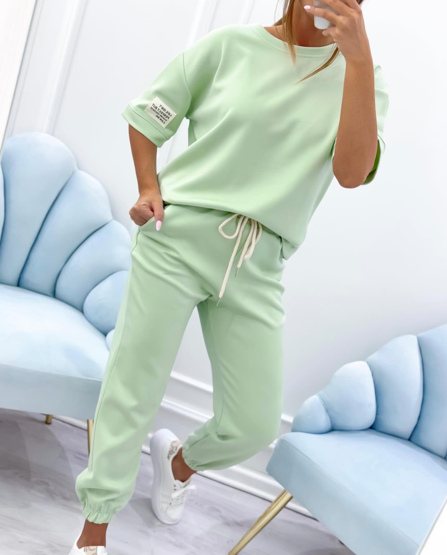 MIMI | Set Elegant cu Mâneci Scurte