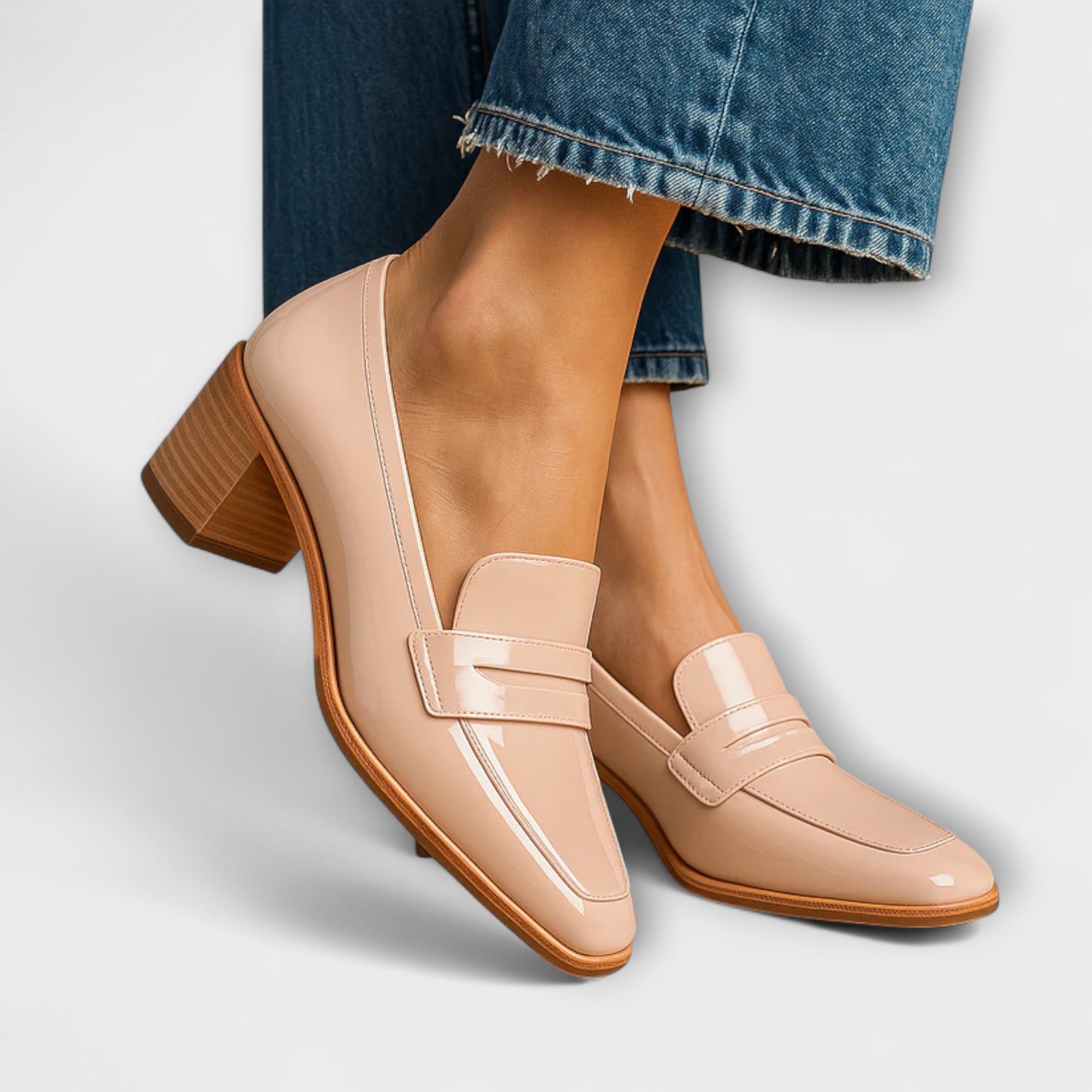 Elaine - Pantofi Loafers Strălucitori