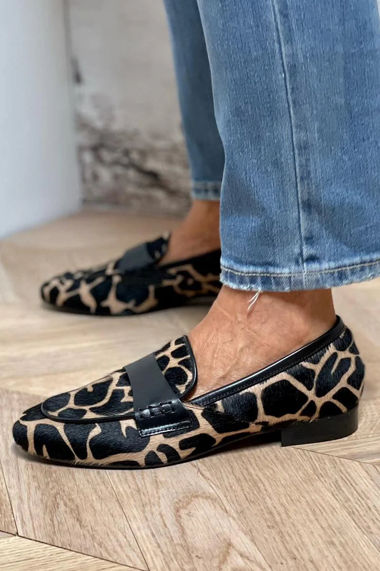 Sofia™ | Leopard Print Moccasins