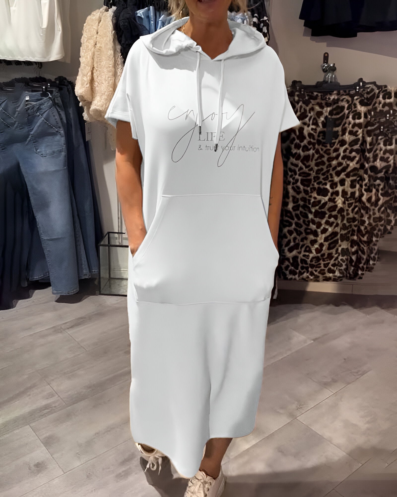 Saskia™ | Rochie Zilnică cu Glugă