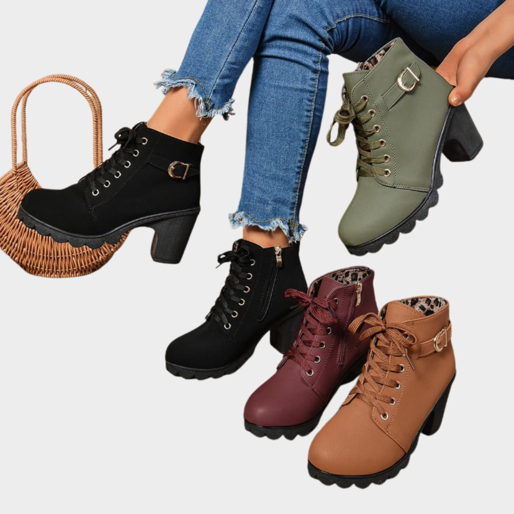 Kenna | Botine cu toc bloc