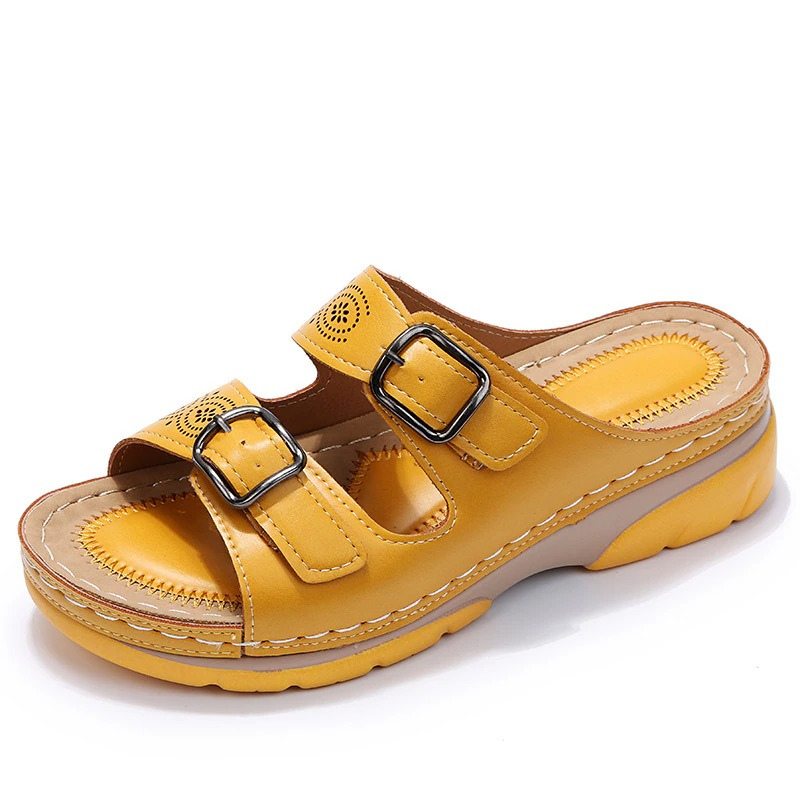 Simona™ | Sandale Ortopedice din Piele