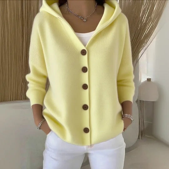 Luna | Cardigan cu Glugă Elegant