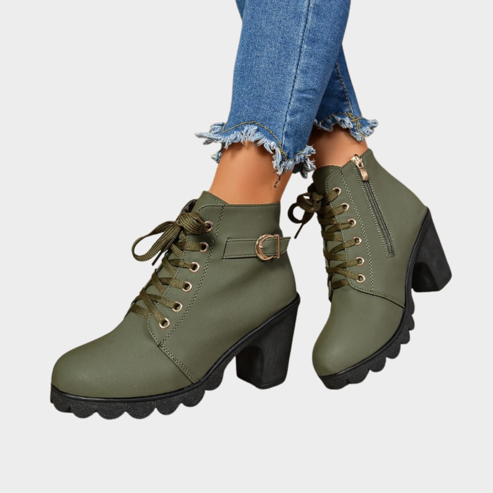 Kenna | Botine cu toc bloc