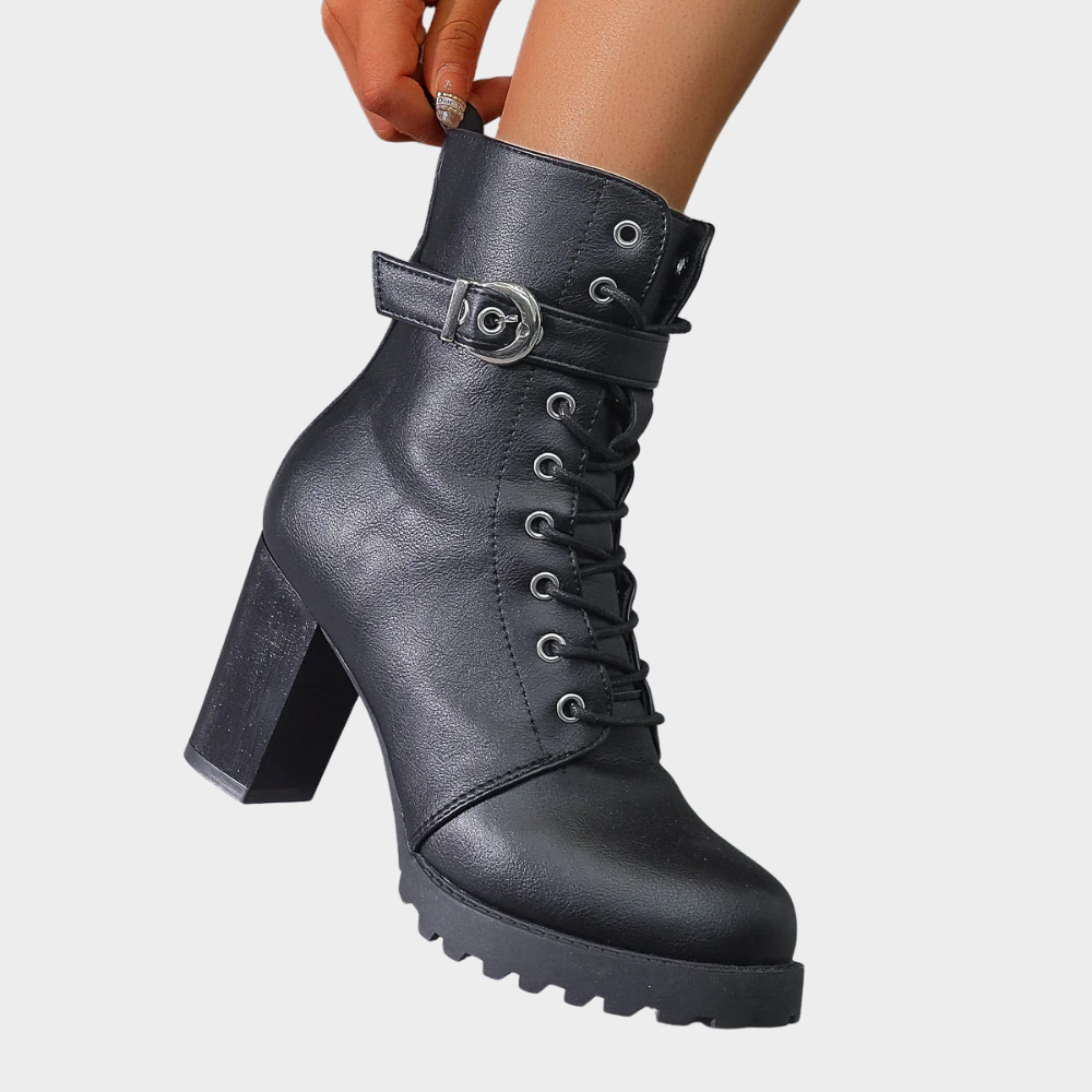 Quinn | Botine cu toc conic