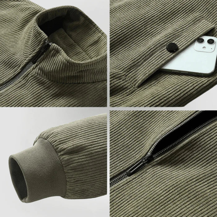 Liam™ | Jachetă din catifea cu căptușeală din fleece
