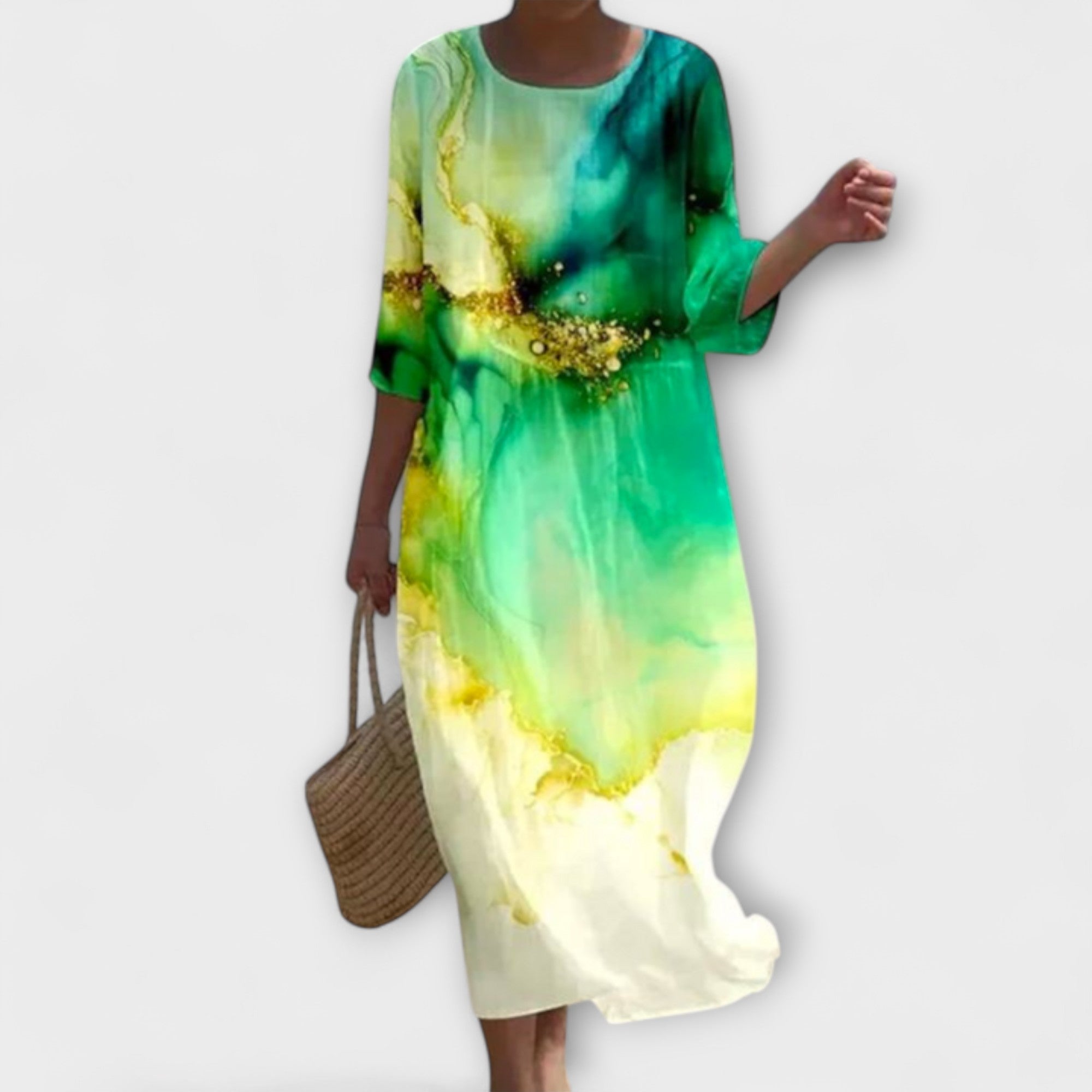 Miranda - Rochie Maxi Florală Stilată