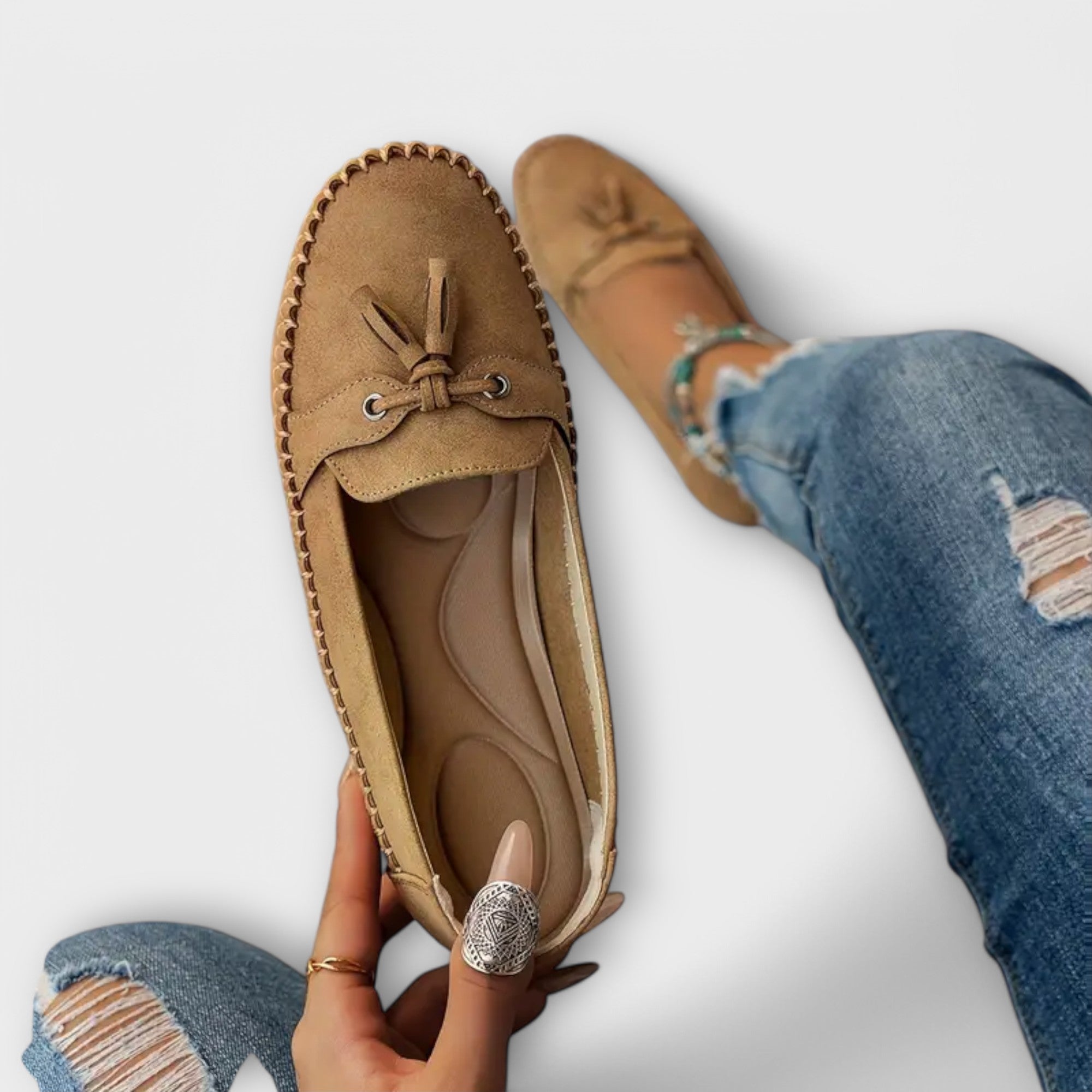 Lise | Pantofi Slip-On Moi cu Design Elegant