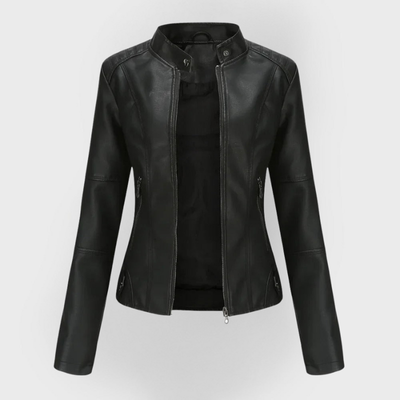MP | Jachetă elegantă din piele, stil modern