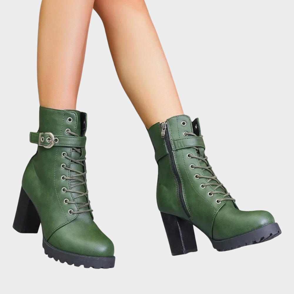 Quinn | Botine cu toc conic