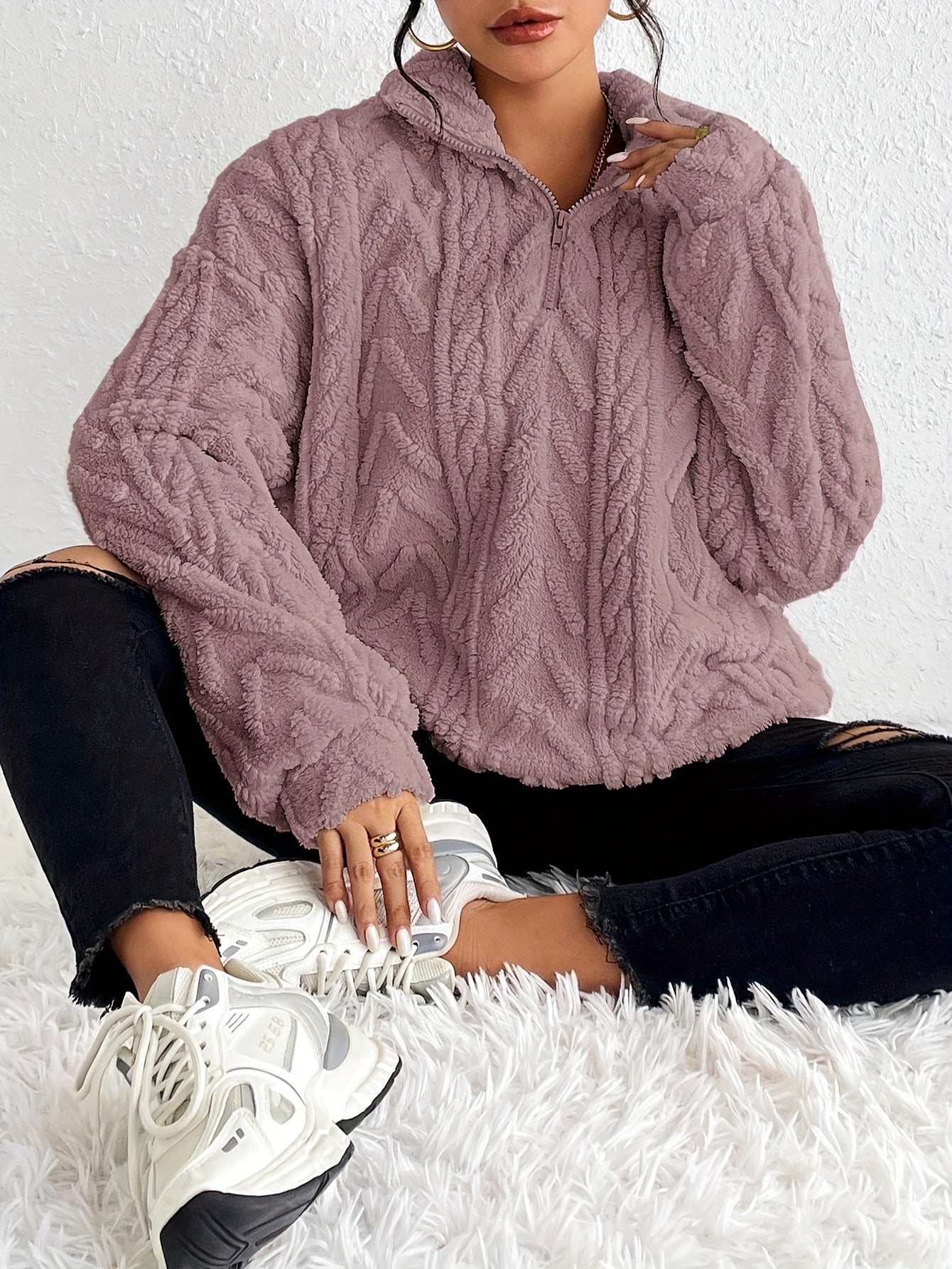 Madeleine™ - Fleece Pullover cu Fermuar pentru Femei