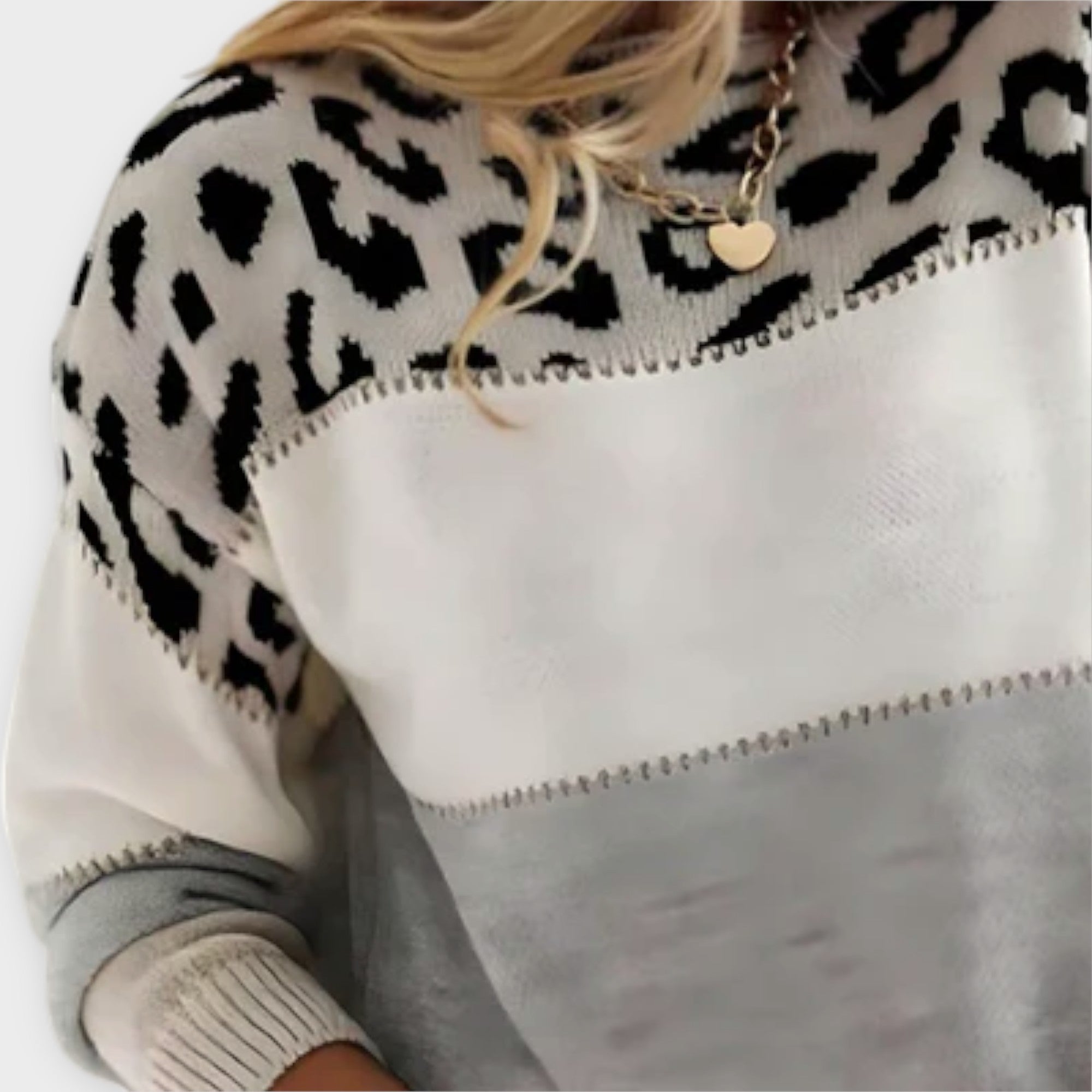 Cheyenne - Pulover Casual cu Design de Leopard