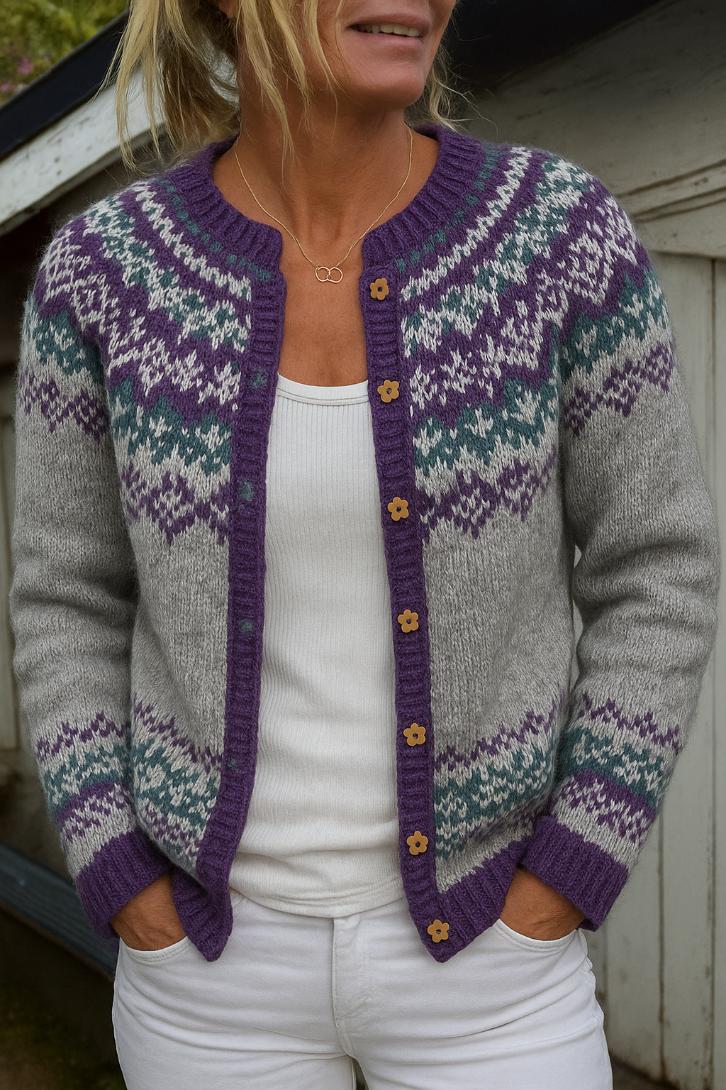 Naomie | Pulover Vintage din Islanda