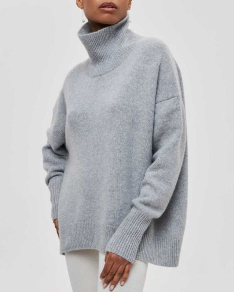 EVY | Pulover cu Guler Înalt Elegant