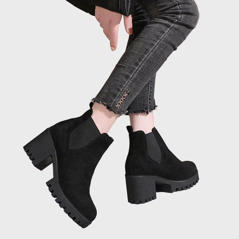 Marley | Botine cu toc bloc