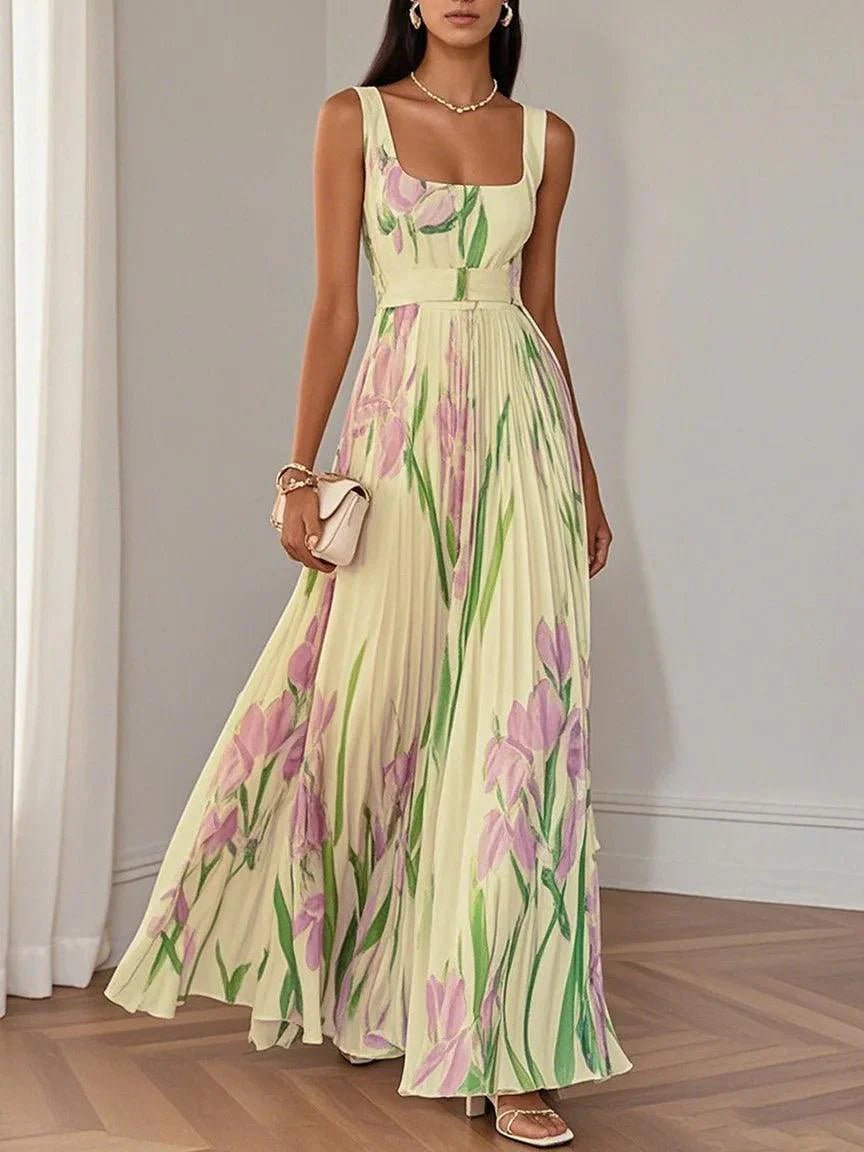 Liviana | Rochie Maxi Plissé