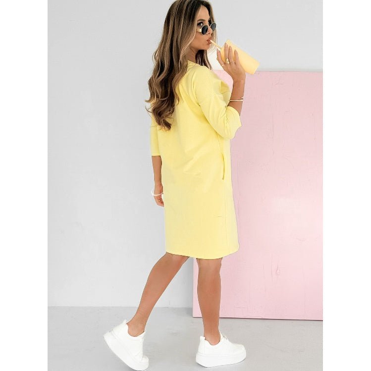 Mira | Rochie cu mâneci 3/4 și buzunare