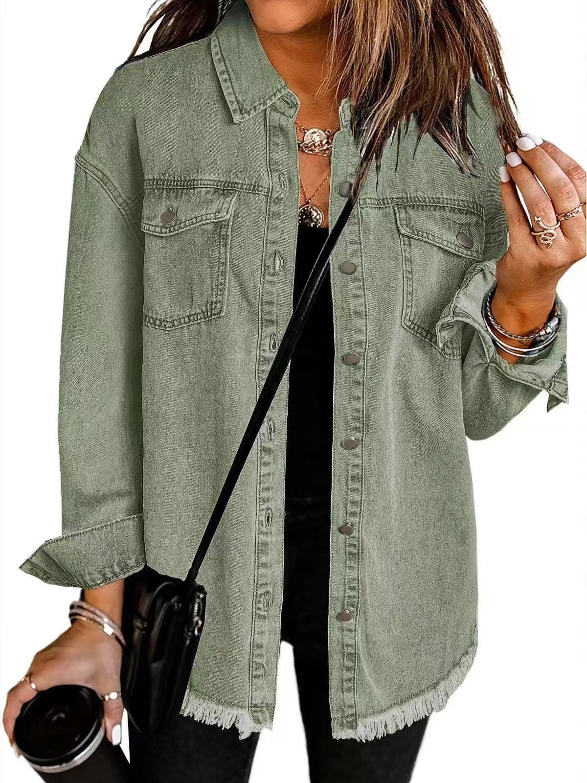 KATJA | Geacă Denim Clasică pentru Uz Zilnic
