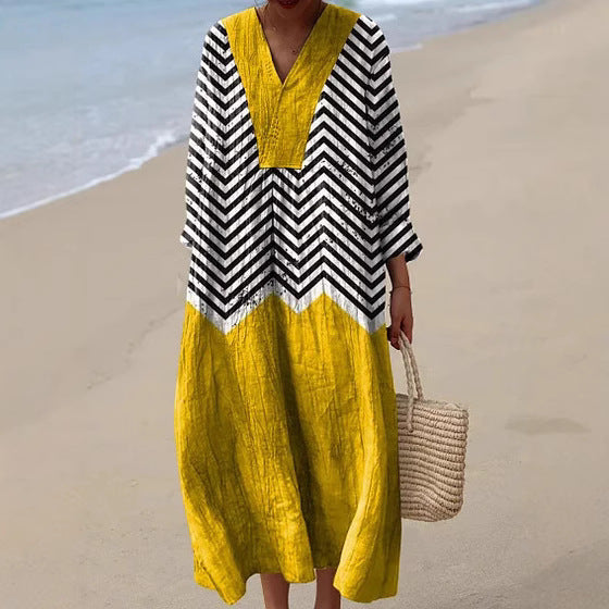 Yasmina | Rochie Zig-Zag Contrast