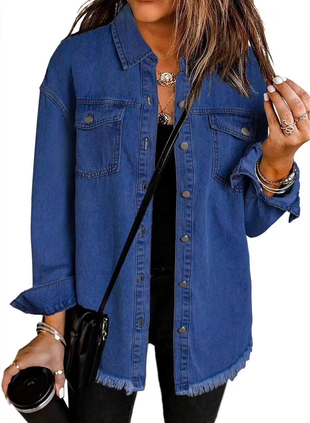 KATJA | Geacă Denim Clasică pentru Uz Zilnic
