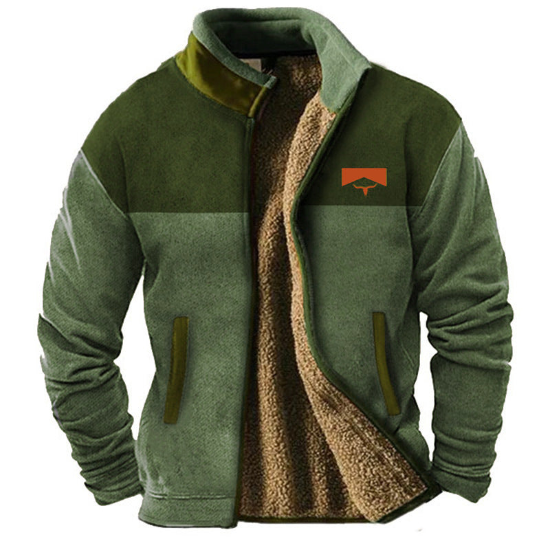 Mathéo - Pulover casual din fleece pentru bărbați