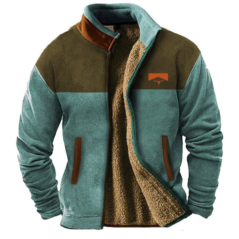 Mathéo - Pulover casual din fleece pentru bărbați