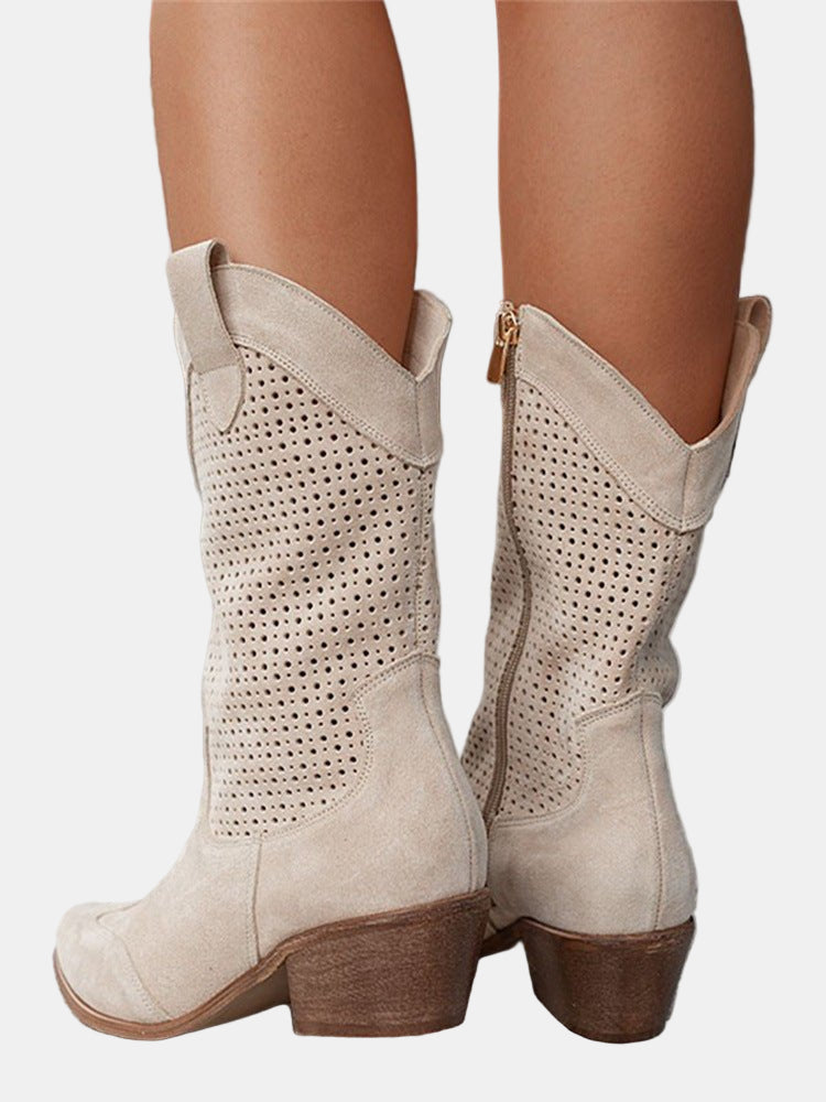Piper | Botine cu gleznă perforate