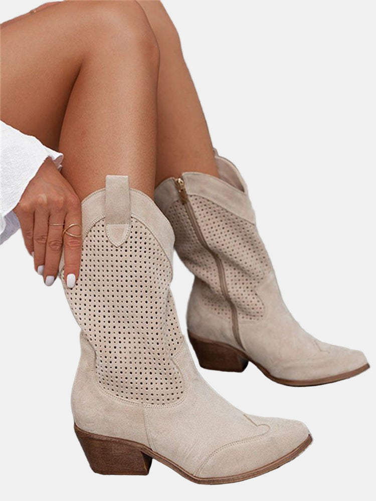 Piper | Botine cu gleznă perforate