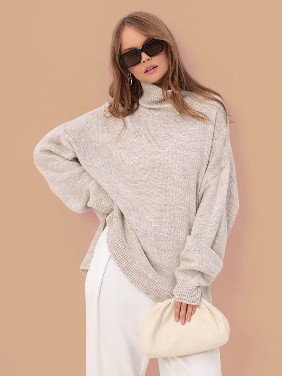 Pulover Oversized cu Guler Înalt Élodie™