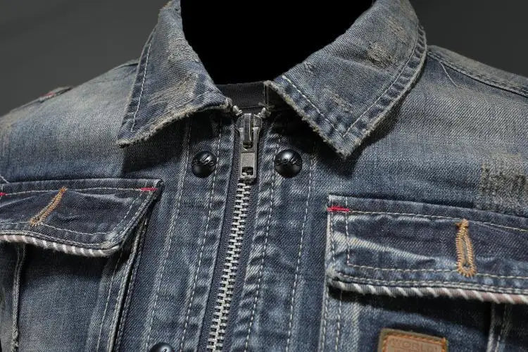 Carlo | Jacket retro din denim