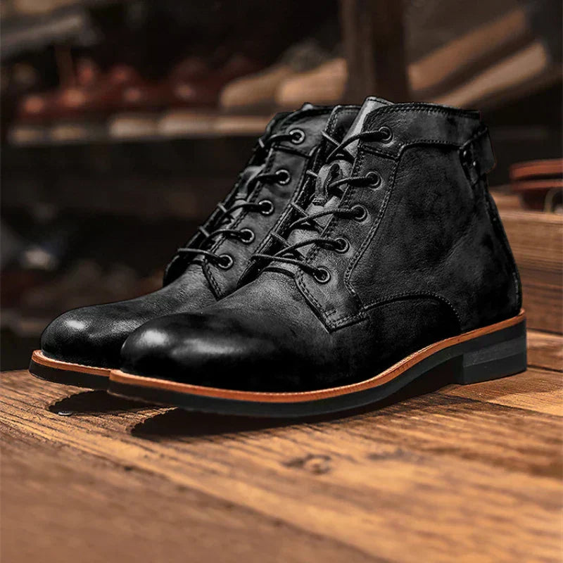Fanum | Botine pentru Bărbați cu Vârf Rotund Retro