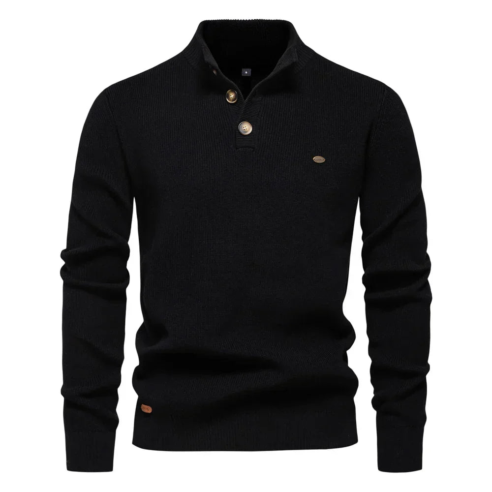 Koelman | Pulover pentru bărbați cu design cu nasturi
