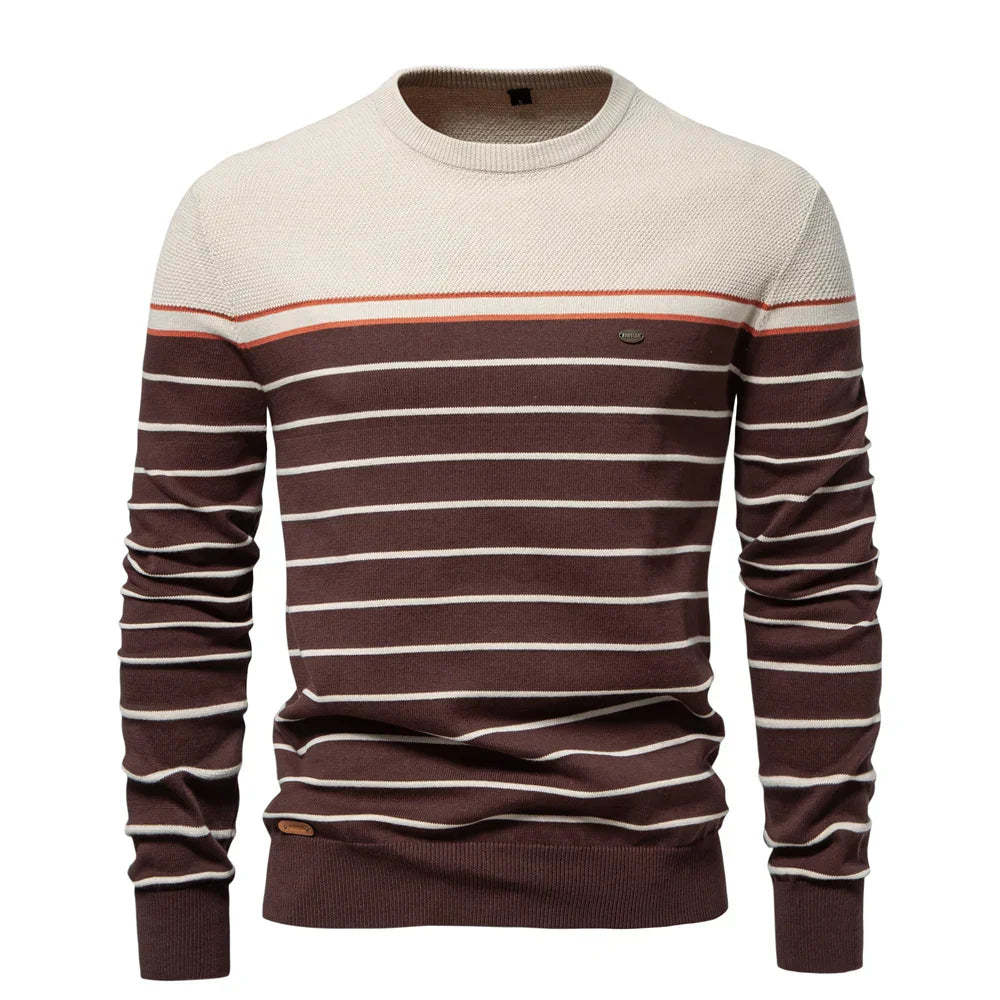 Laluna® | Pulover Bărbați cu Design în Dungi