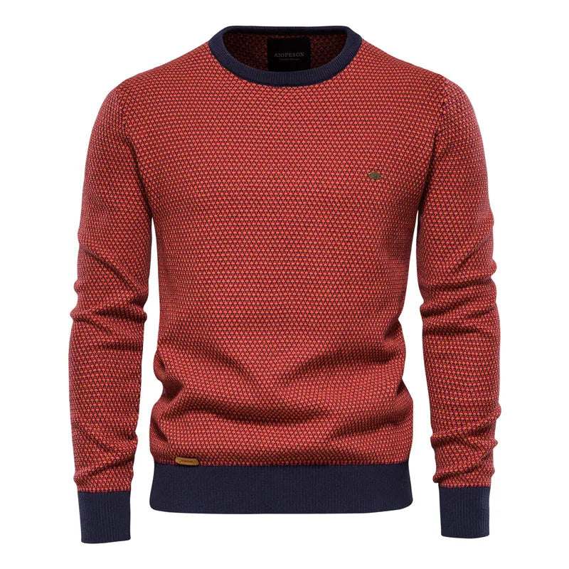 MIRAVO | Pulover bărbați cu design în carouri