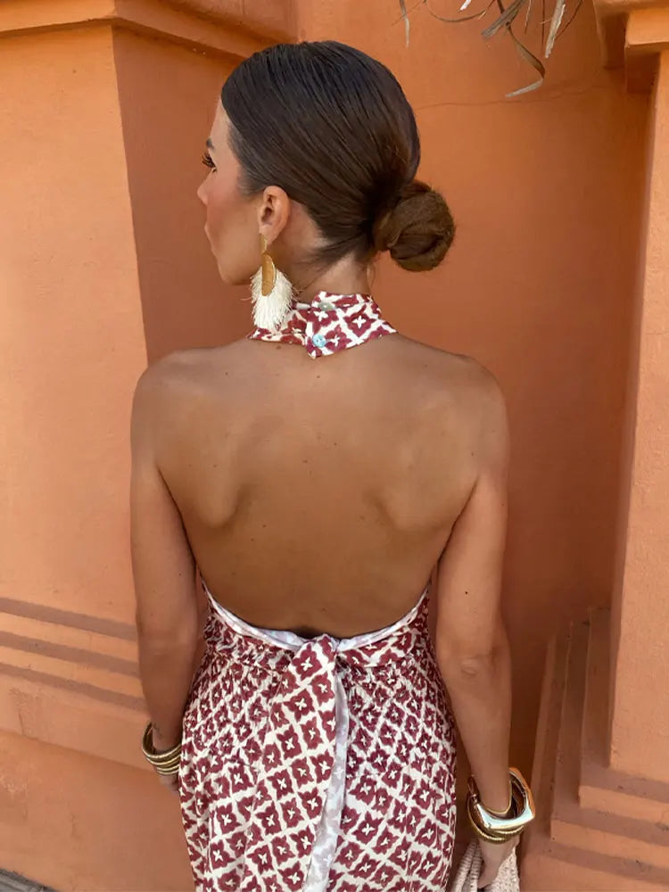 Mickay - Rochie Midi Elegantă, Croită cu Umeri Decupați