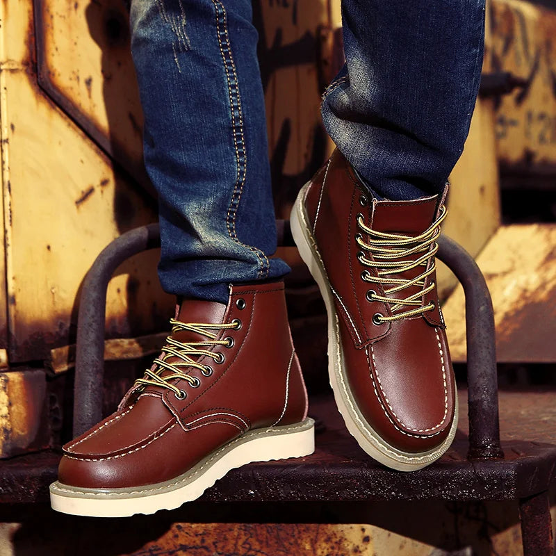 Muller™ – Botine din Piele Naturală Retro