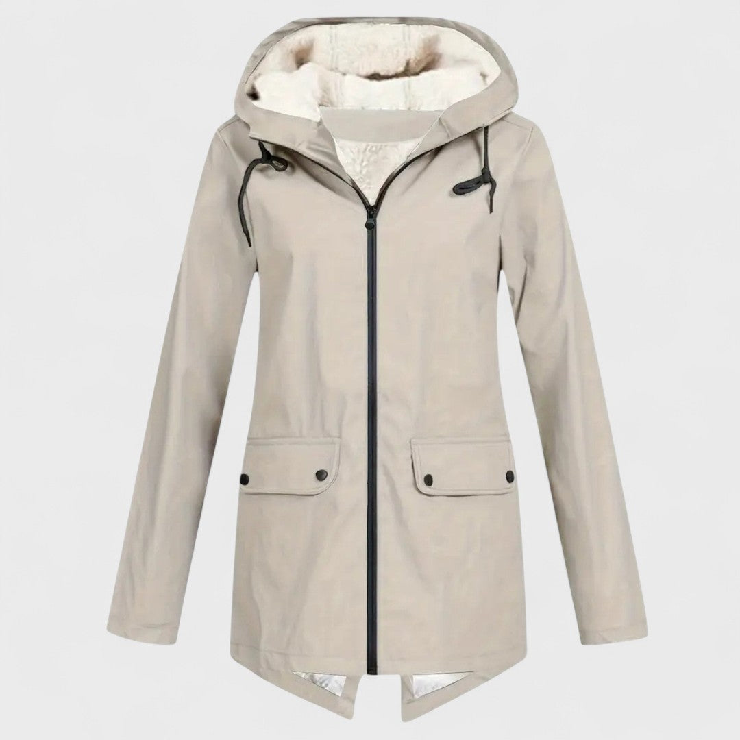 Astrid - Parka impermeabilă căptușită cu fleece