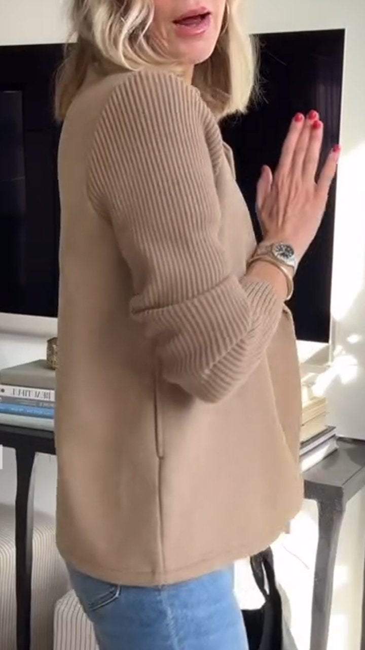 Amora | Blazer Elegant cu Mâneci din Tricot