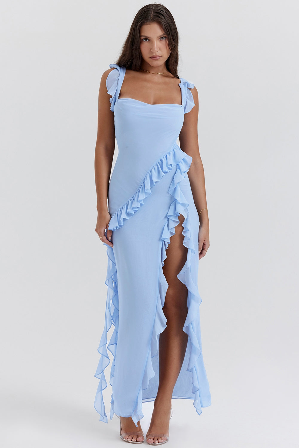 DALILA | ROCHIE LUNGĂ CU VOLANE