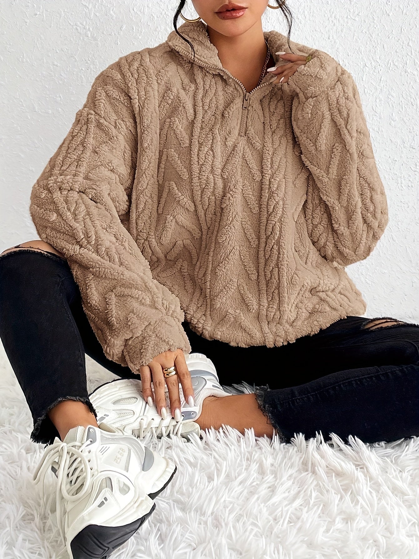 Madeleine™ - Fleece Pullover cu Fermuar pentru Femei
