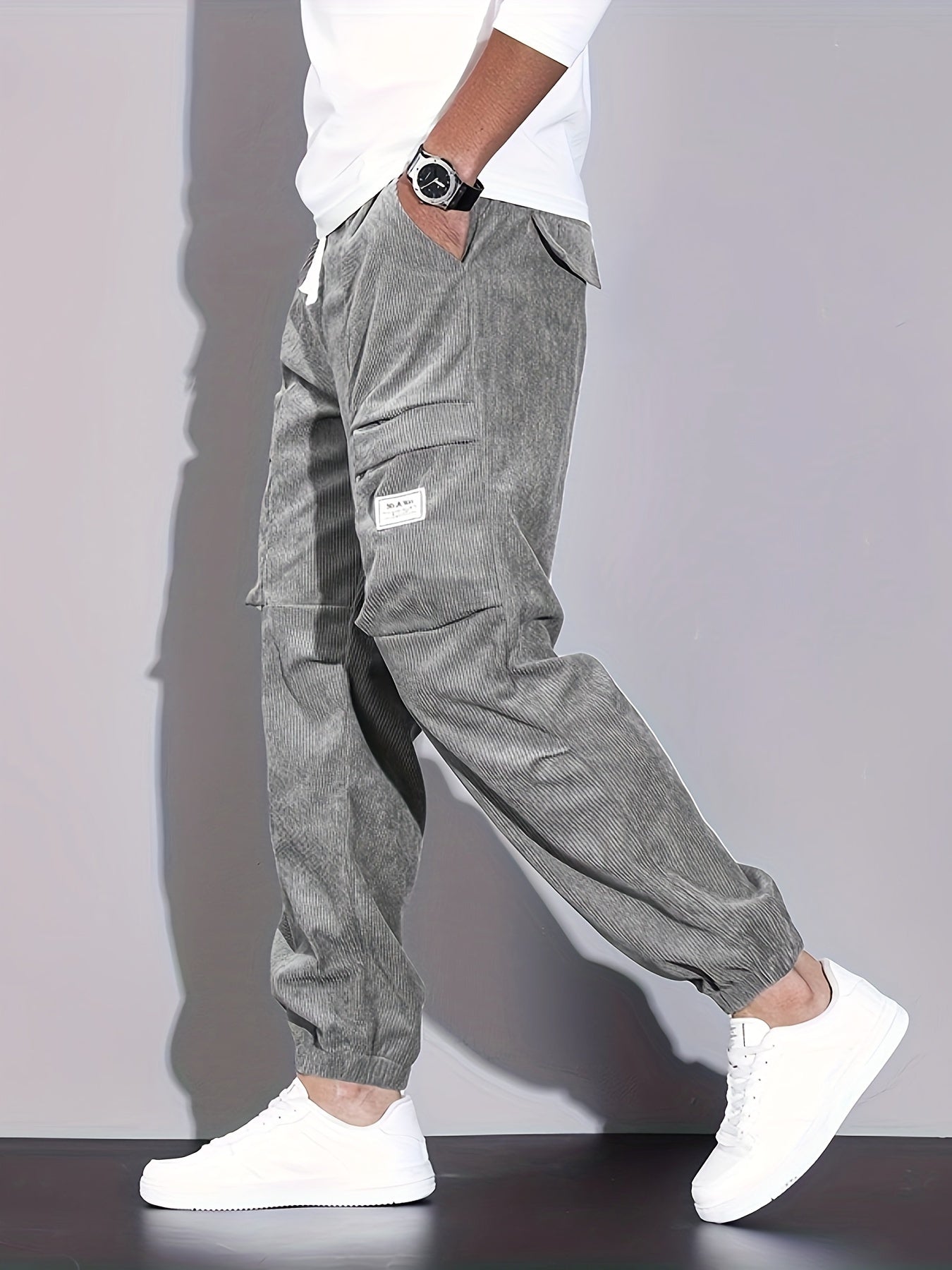 McKinley Pantaloni Cargo din Catifea