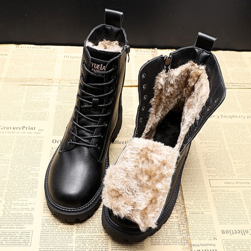 Julia™ | Botine Elegante din Piele Neagră