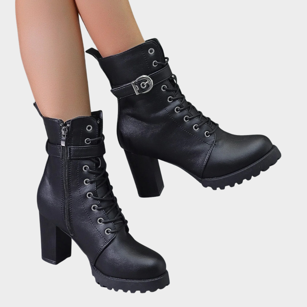 Quinn | Botine cu toc conic