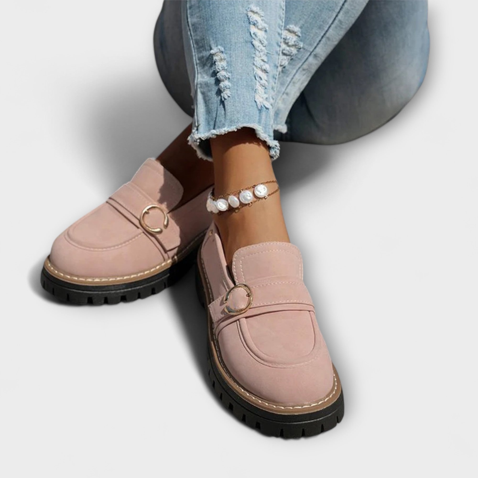 Lora – Mocasini Casual cu Vârf Rotund