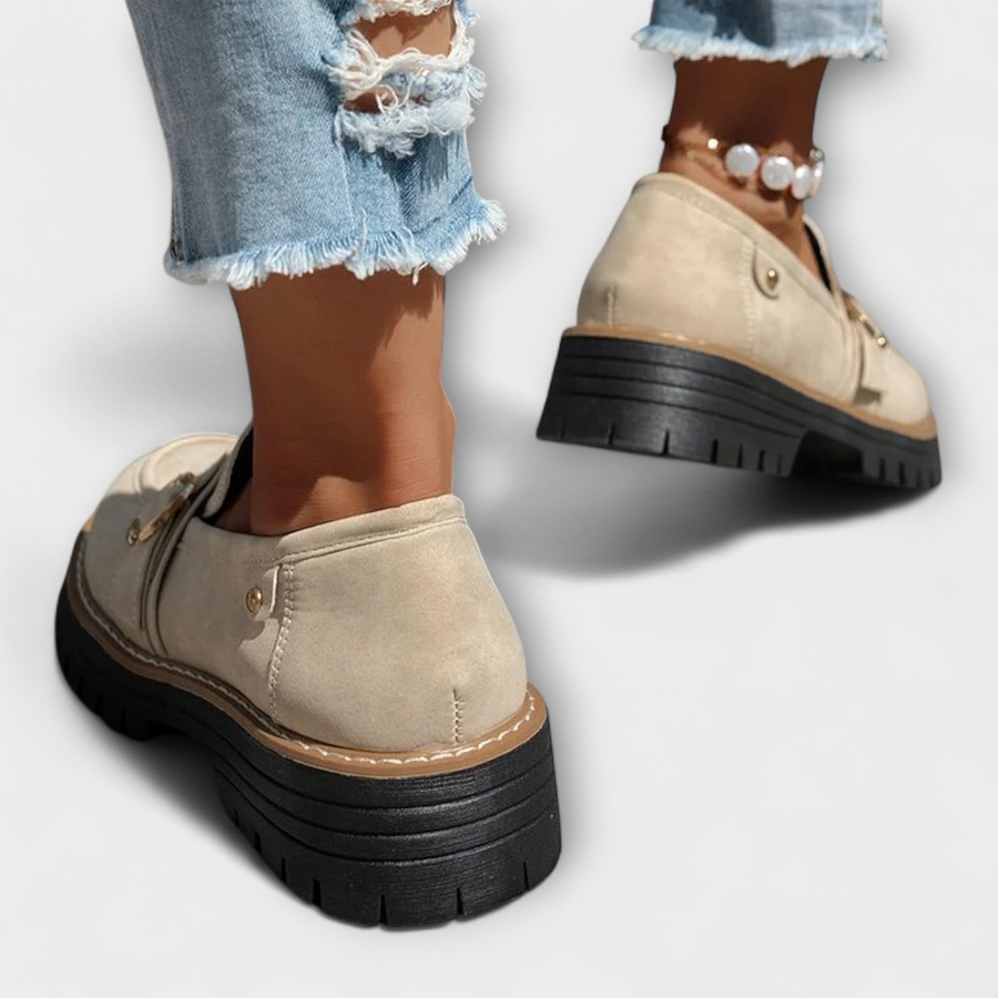 Lora – Mocasini Casual cu Vârf Rotund